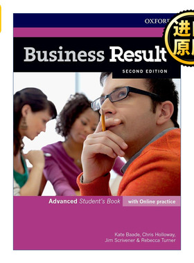 Business Result Advance Student's Book with Online Practice 牛津商务英语教材学生书高级