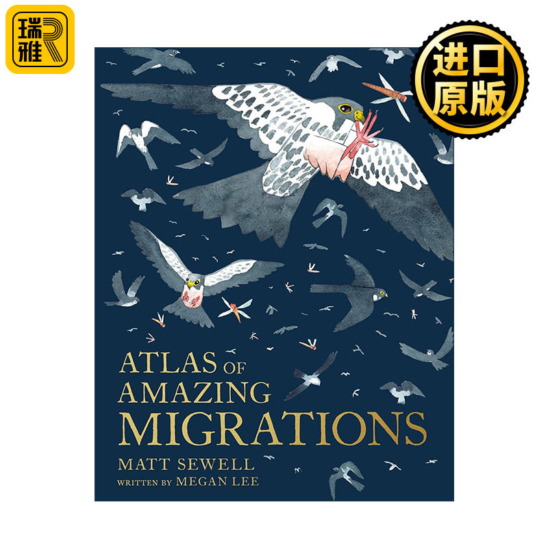 Atlas of Amazing Migrations 了不起的迁徙地图 精装彩色插画绘本 儿童的动物迁徙指南 英国插画师马特·休厄尔