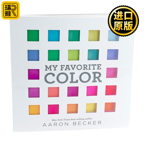 我喜欢的颜色 My Favorite Color I Can Only Pick One英文原版 透明片纸板书 不可思议的旅程作者Aaron Becker色彩认知启蒙书