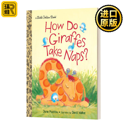 精装 How Do Giraffes Take Naps Little Golden Book 英文原版进口书籍儿童绘本