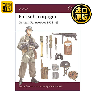 英文原版 Fallschirmjager 二战德国空降兵部队 历史上的战士系列 英文版 进口英语原版书籍