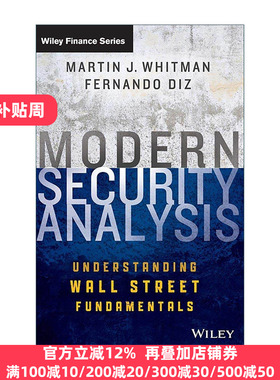 英文原版 Modern Security Analysis 现代证券分析 了解华尔街的基本原理 精装 投资师Martin Whitman 英文版 进口英语原版书籍