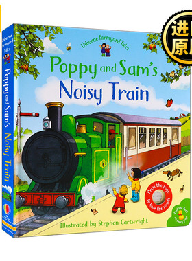 Farmyard Tales Poppy and Sam's Noisy Train 农场火车发声书 英文原版儿童绘本