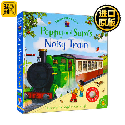 绘本 Farmyard Tales Poppy and Sams Noisy Train 农场火车发声书