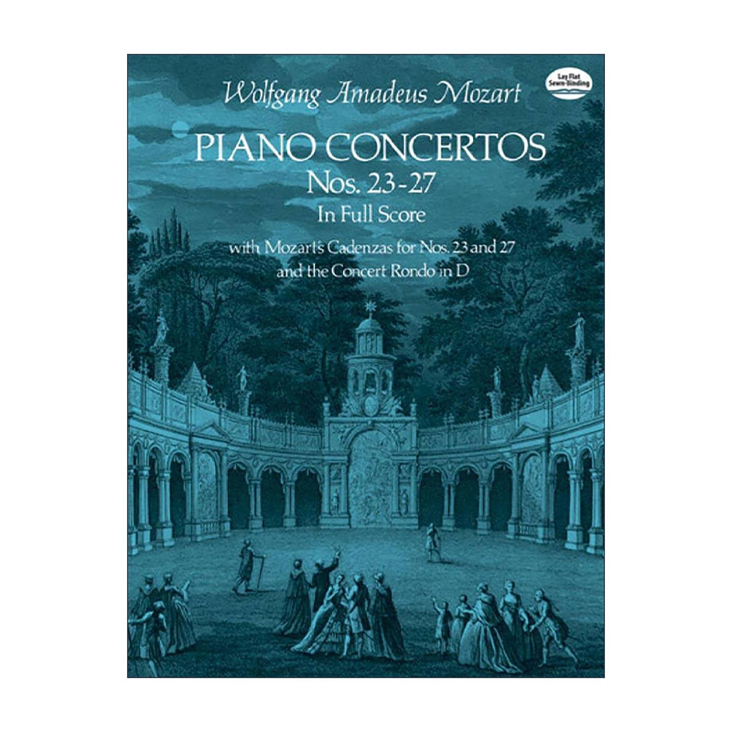 英文原版 Piano Concertos Nos.23-27 in Full Score 莫扎特第23-27号钢琴协奏曲全谱 英文版 进口英语原版书籍