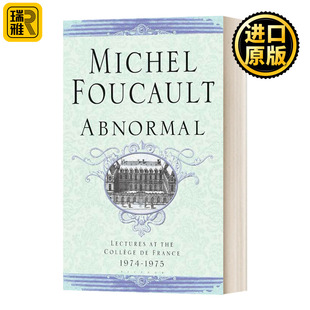 1975 Lectures 人 1974 France 书籍 不正常 英文原版 法兰西学院演讲系列4 The Abnormal 进口英语原版 College