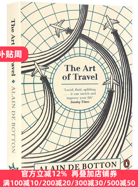 旅行的艺术 英文原版 The Art of Travel 阿兰德波顿文集 Alain de Botton 爱情笔记Essays In Love身份的焦虑作者 进口英语书籍