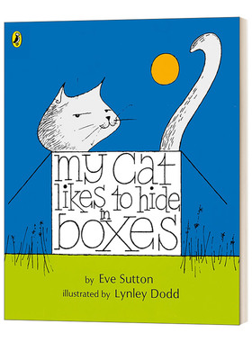 英文原版 My Cat Likes to Hide in Boxes 我的猫咪喜欢躲在盒子里 儿童启蒙绘本 英文版 Eve Sutton 进口英语原版书籍