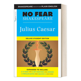 英文原版 Julius Caesar No Fear Shakespeare Deluxe Student Edition 别怕莎士比亚 凯撒大帝 豪华学生版 英文版 进口英语书籍