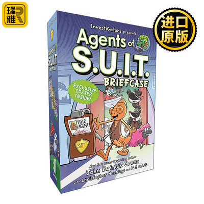 英文原版 InvestiGators Agents of S.U.I.T. Briefcase 鳄鱼侦查员外传侦查员1-3册盒装 精装 英文版 进口英语原版书籍