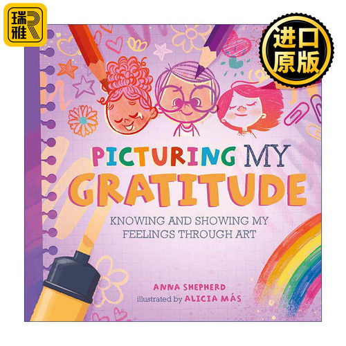 英文原版 All the Colours of Me Picturing My Gratitude 正念艺术疗愈 描绘感激 儿童情绪健康 英文版 进口英语原版书籍