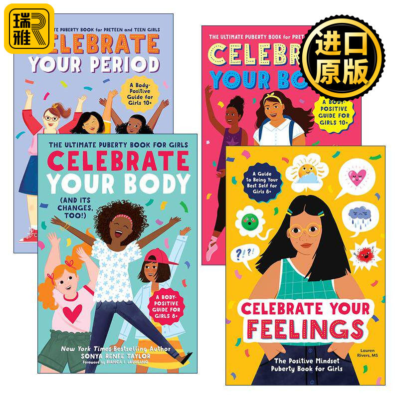 英文原版 Celebrate You 女孩的青春期指南4册 英文版 进口英语原版书籍