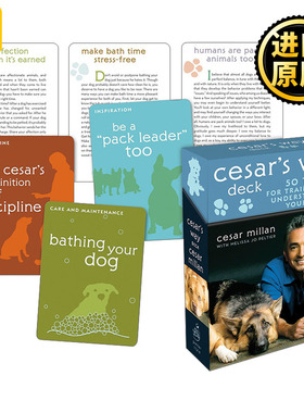 英文原版 Cesar's Way Deck 训练和理解你的狗的50个技巧 英文版 Cesar Millan 进口英语原版书籍