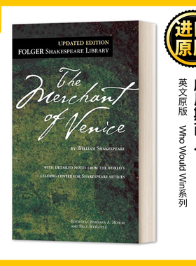 威尼斯商人 福尔杰莎士比亚图书馆系列 英文原版 The Merchant of Venice 文学小说 Folger Library Shakespeare 英文版进口英语书