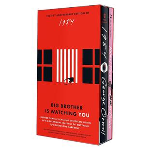 英文原版 and 套装 Animal Farm Book Set 书籍 英文版 进口英语原版 Boxed 1984 盒装 乔治·奥威尔两册经典 75周年 Orwell George