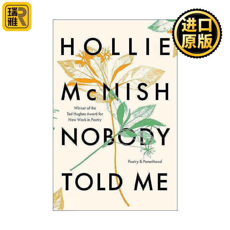 英文原版 Nobody Told Me 无人告诉我 诗歌与为人父母 英文版 进口英语原版书籍