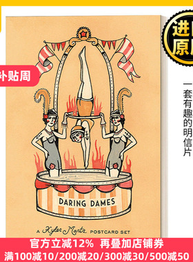 英文原版 Daring Dames: A Kyler Martz Postcard Set Kyler Martz