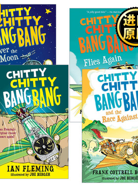 英文原版 Chitty Chitty Bang Bang 飞天万能车系列4册 儿童科幻动作冒险小说 Frank Cottrell Boyce