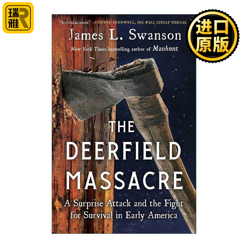 英文原版 Deerfield Massacre 迪尔菲尔德惨案 早期美国的一次突袭和生存之战 英文版 进口英语原版书籍