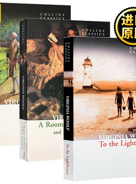 弗吉尼亚伍尔夫 英文原版小说 Virginia Woolf 达洛卫夫人Mrs Dalloway到灯塔去To the Lighthouse一间自己的房间 进口英语书籍