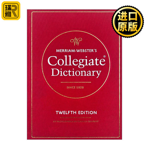 英文原版 Merriam-Webster's Collegiate Dictionary 韦氏大学英语词典 第12版新版 英文版 进口英语原版书籍