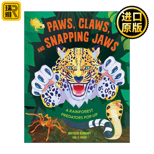 Paws, Claws, and Snapping Jaws Pop-Up Book 森林动物  精装立体书