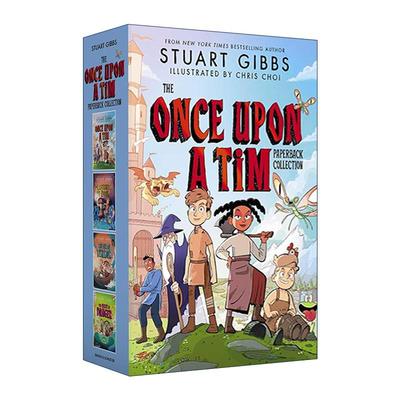 英文原版 The Once Upon a Tim Collection 蒂姆的冒险故事1-4册盒装 间谍学校同作则斯图亚特吉布斯 英文版 进口英语原版书籍