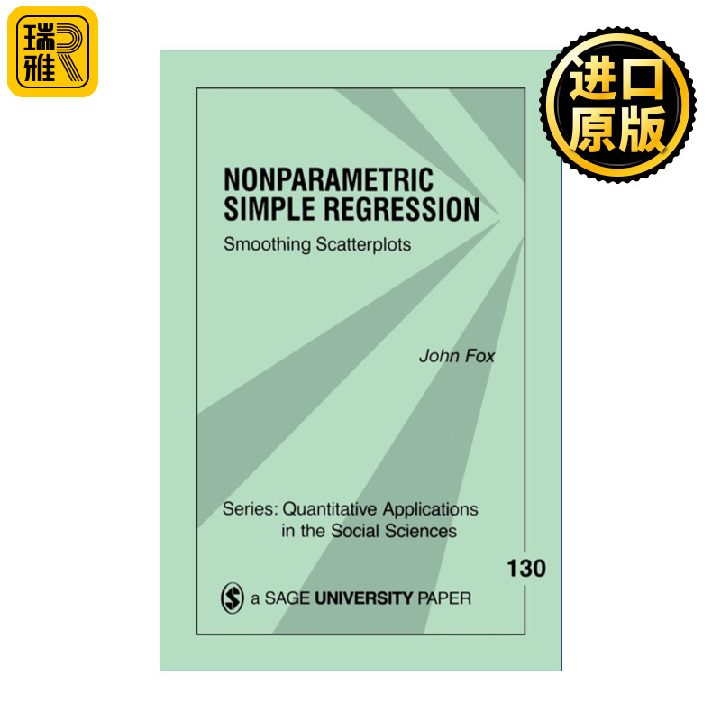 英文原版 Nonparametric Simple Regression SAGE
