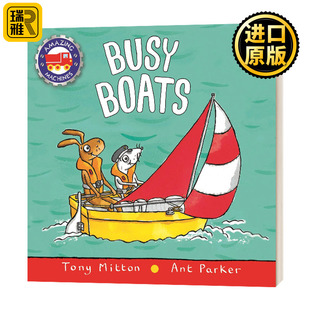 Amazing Machines Busy 神奇 Tony 船 Boats Mitton儿童绘本 机器