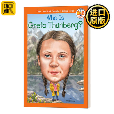 格蕾塔桑伯格是谁 英文原版 Who Is Greta Thunberg Who HQ Now 进口英语原版书籍WhoWas/WhatWas/WhereIs/whois/WhatIs系列