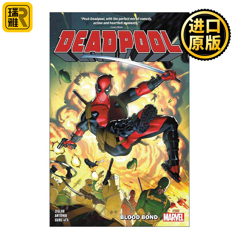 英文原版 Deadpool by Cody Ziglar Vol.1 Blood Bond 死侍 卷一 血缚 漫威漫画 英文版 进口英语原版书籍