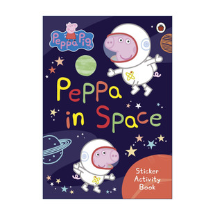 英文原版 Peppa Pig Peppa in Space Sticker Activity Book 小猪佩奇在太空 贴纸活动书 英文版 进口英语原版书籍