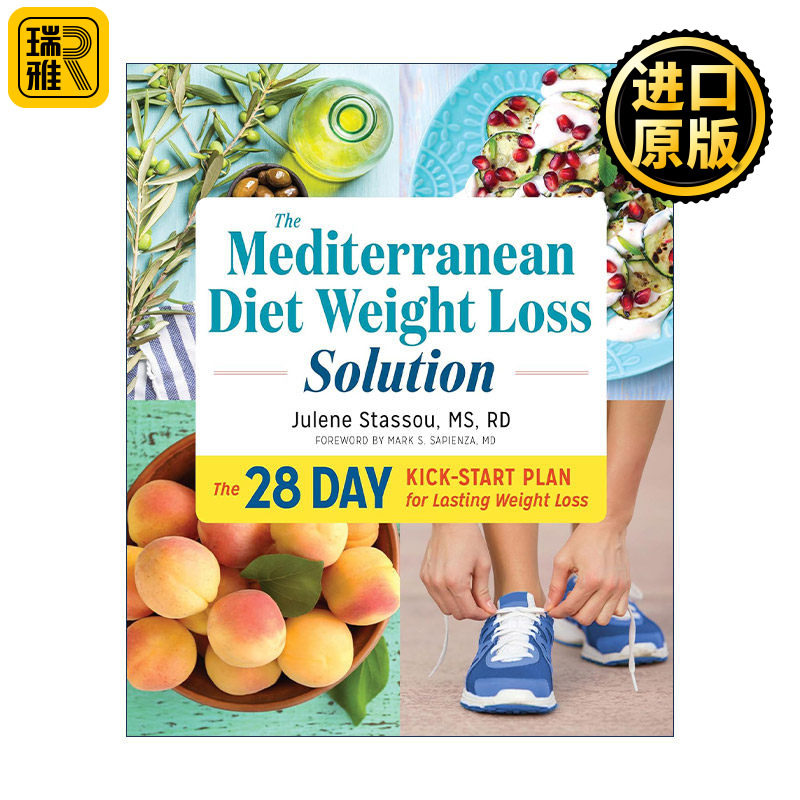 英文原版 The Mediterranean Diet Weight Loss Solution 地中海饮食减肥方案 28天持续健康膳食计划 简易食谱 进口英语原版书籍