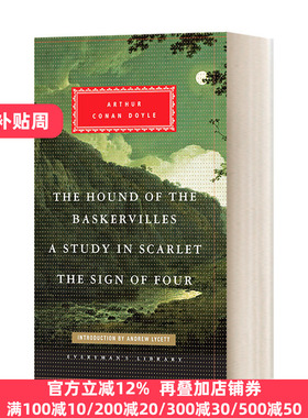 英文原版小说 The Hound of the Baskervilles Study in Scarlet The Sign of Four 福尔摩斯探案 Everyman 英文版 进口英语书籍