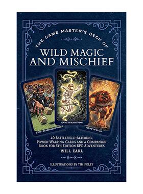 英文原版 The Game Master's Deck of Wild Magic and Mischief 游戏大师 野魔法与恶作剧 RPG探索冒险游戏 进口英语原版书籍