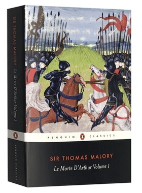 亚瑟王之死1 英文原版 Le Morte d'Arthur Volume 1 奇幻小说 亚瑟王与圆桌骑士传奇 Thomas Malory进口英语书籍 Penguin Classics