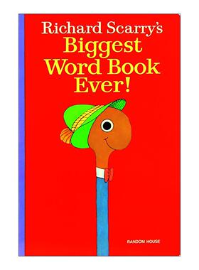 英文原版 Richard Scarry's Best Word Book Ever 斯凯瑞金色童书 词汇书 经典绘本 超大全彩精装纸板书 英文版 进口英语原版书籍