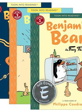 英文原版 Benjamin Bear TOON Level 2 班杰明熊系列3册 儿童全彩漫画绘本 分级读物 英文版 进口英语原版书籍