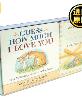 Guess How Much I Love You: Baby Milestone Moments: Board Book and Cards Gift Set猜猜我有多爱你：纸板书与精美卡片礼品套装