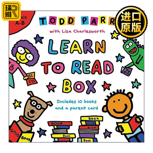 英文原版 Learn to Read Box 学会阅读 绘本10册盒装 Todd Parr 英文版 进口英语原版书籍