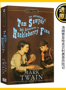 汤姆索亚和哈克贝利费恩历险记 英文原版 The Adventures of Tom Sawyer and Adventures of Huckleberry Finn 正版进口英语书籍