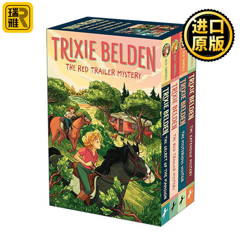 英文原版 Trixie Belden Boxed Set #1-4 少女侦探崔西·贝尔登系列1-4盒装套装 儿童推理小说 Julie Campbell 进口英语原版书籍