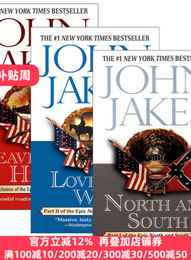North and South Trilogy 南北战争三部曲 3册 历史小说 John Jakes