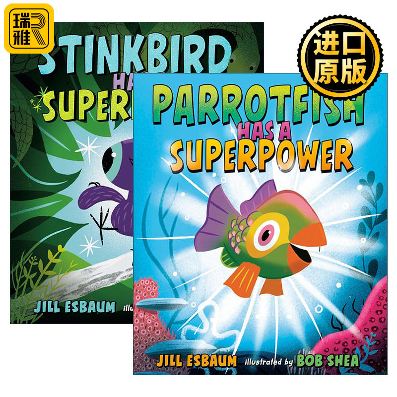 Parrotfish/Stinkbird Has a Superpower系列2册 鹦嘴鱼/麝雉有种超能力