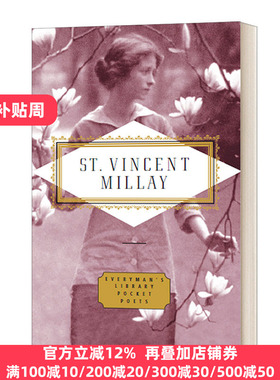 英文原版 Poems Edna St Vincent Millay 埃德娜·圣·文森特·米莱诗歌选集 Everyman精装版 英文版 进口英语原版书籍