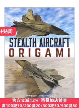 英文原版 Stealth Aircraft Origami 隐形飞机折纸 英文版 Jayson Merrill 进口英语原版书籍