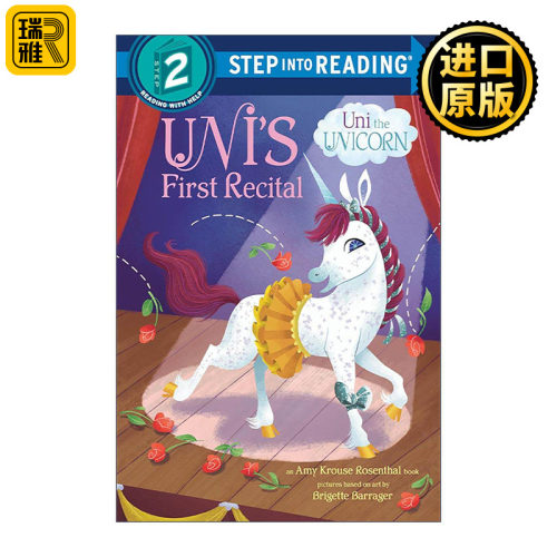英文原版 Step into Reading 2 Uni's First Recital Uni the Unicorn 独角兽系列 尤尼的独奏会 英文版 进口英语原版书籍