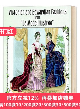 维多利亚与爱德华时代服装款式 Olian, Joanne 英文原版 Victorian and Edwardian Fashions  全英文版进口英语书籍