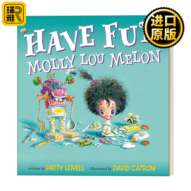 英文原版 Have Fun, Molly Lou Melon 玩得开心,莫莉·露 5-8岁儿童家庭友谊精装绘本 David Catrow