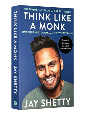英文原版 Think Like a Monk 像修道士一样思考 利用积极的力量并快乐的秘诀 杰伊·谢蒂 英文版 进口英语原版书籍